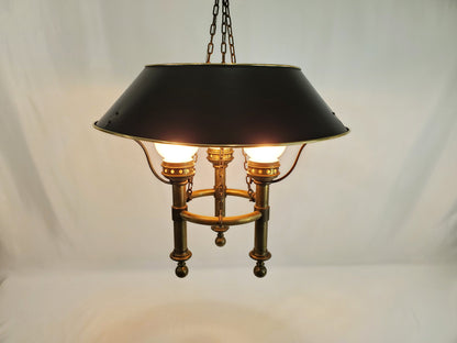 Vintage Brass Chapman Billiard Bouillotte Gaming Lamp
