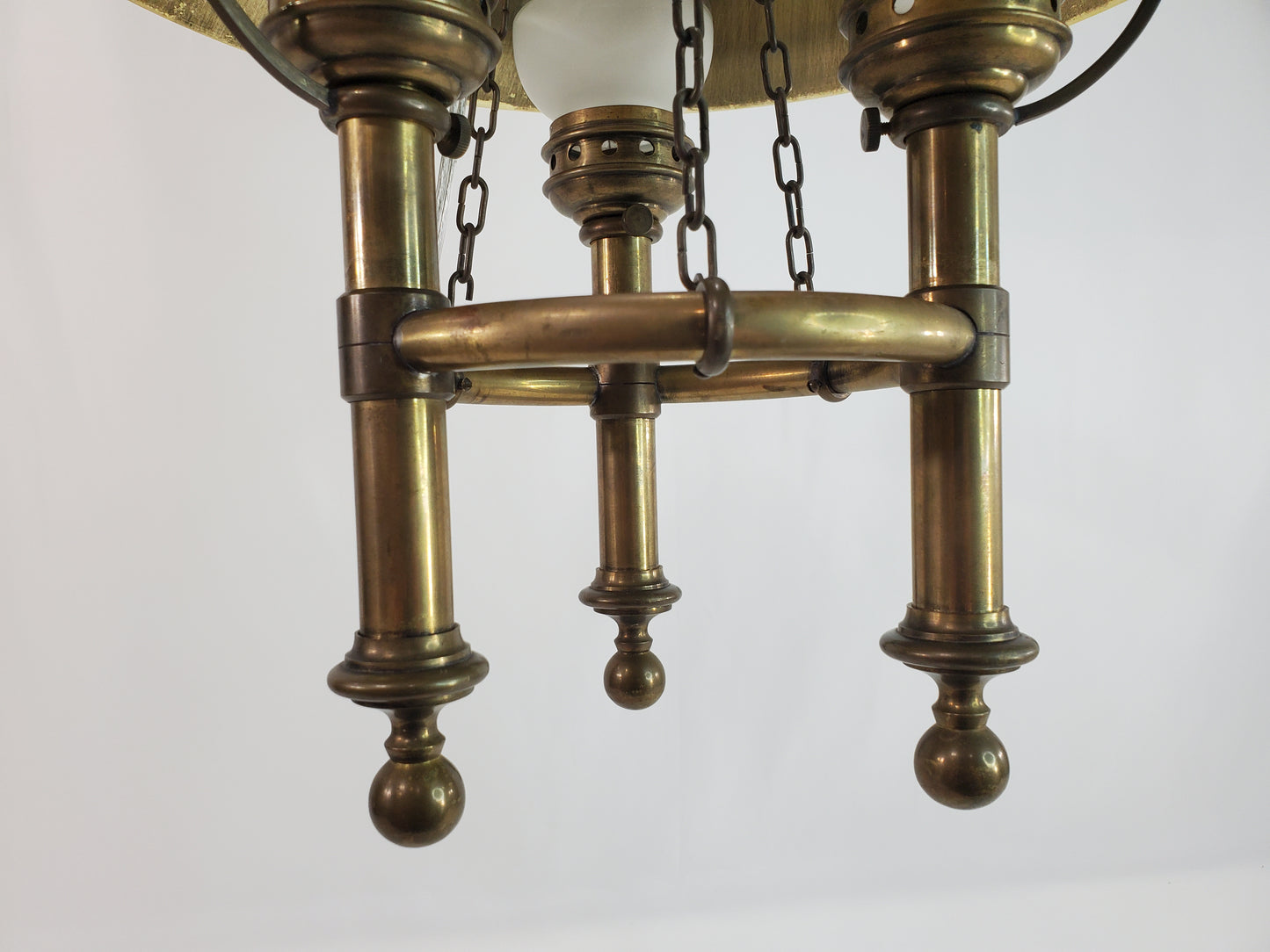 Vintage Brass Chapman Billiard Bouillotte Gaming Lamp
