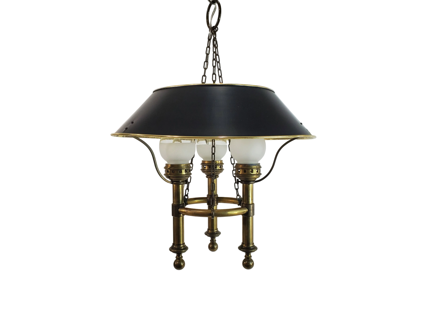 Vintage Brass Chapman Billiard Bouillotte Gaming Lamp