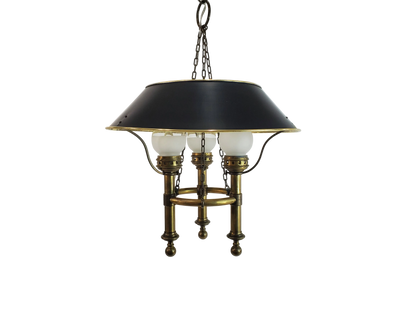 Vintage Brass Chapman Billiard Bouillotte Gaming Lamp