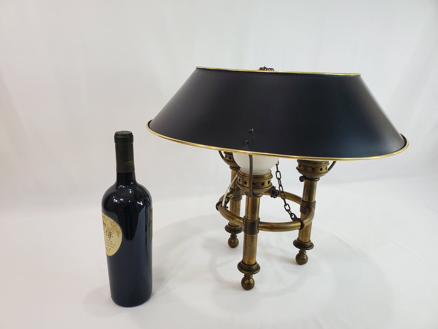 Vintage Brass Chapman Billiard Bouillotte Gaming Lamp
