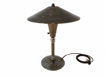 Iconic 1930s Art Deco Flying Saucer Desk Lamp