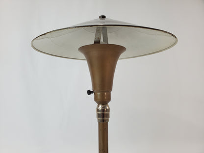 Iconic 1930s Art Deco Flying Saucer Desk Lamp