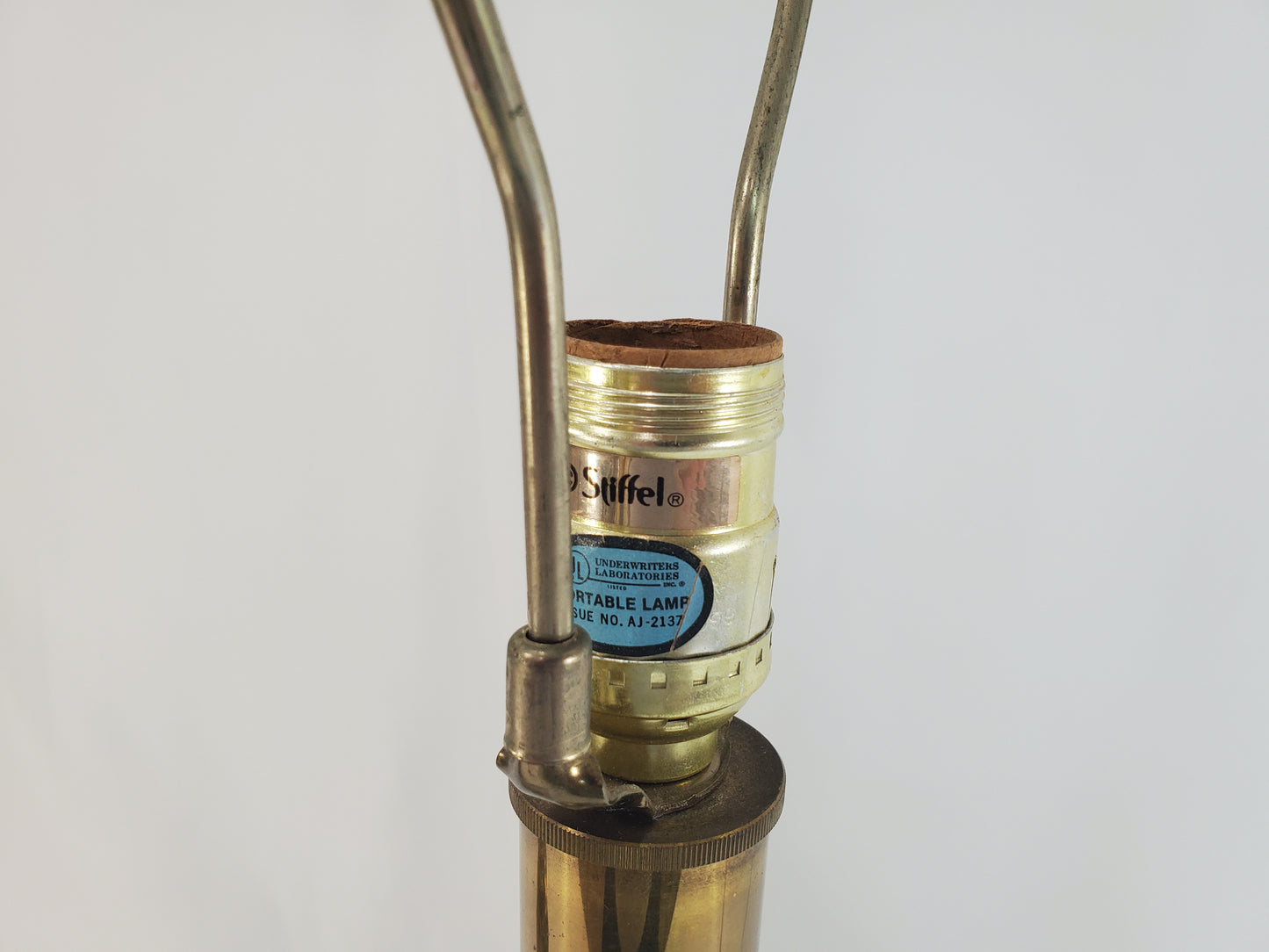 Pair Brass Stiffel Table Lamps - Mid-Century