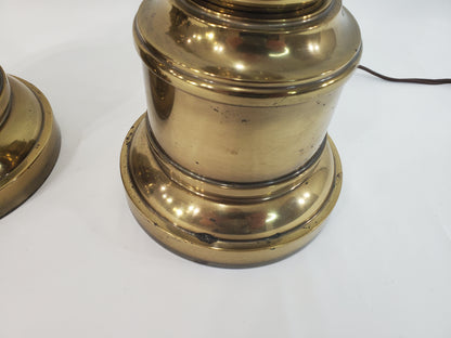 Pair Brass Stiffel Table Lamps - Mid-Century