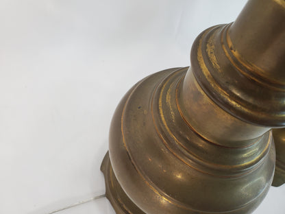 Pair Vintage Stiffel Brass Baluster Table Lamps 1960s