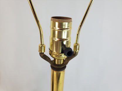 Pair Vintage Stiffel Brass Baluster Table Lamps 1960s