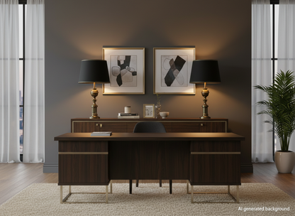 Pair Vintage Stiffel Brass Hollywood Regency Column and Baluster Table Lamps