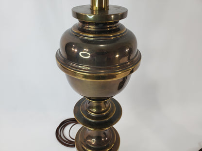 Pair Vintage Stiffel Brass Hollywood Regency Column and Baluster Table Lamps