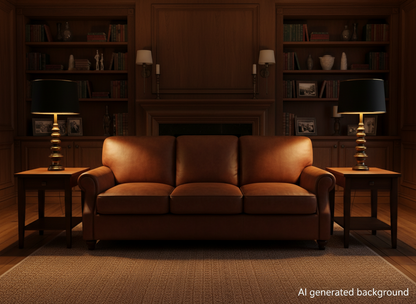 Pair of Vintage MCM Stacked Orb Brass Table Lamps