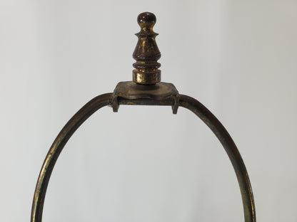 Pair of Vintage MCM Stacked Orb Brass Table Lamps