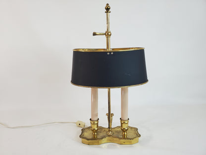 Petite Vintage Two-Arm Bouillotte Table Lamp