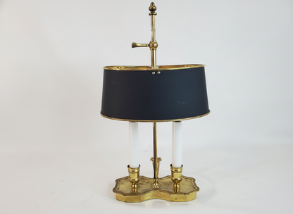Petite Vintage Two-Arm Bouillotte Table Lamp
