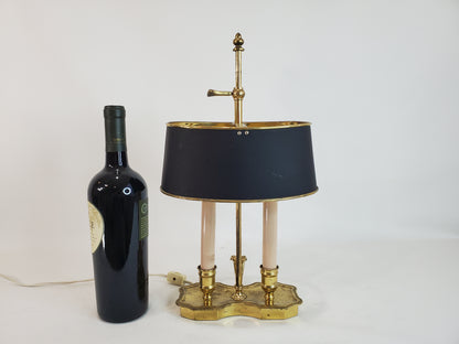 Petite Vintage Two-Arm Bouillotte Table Lamp