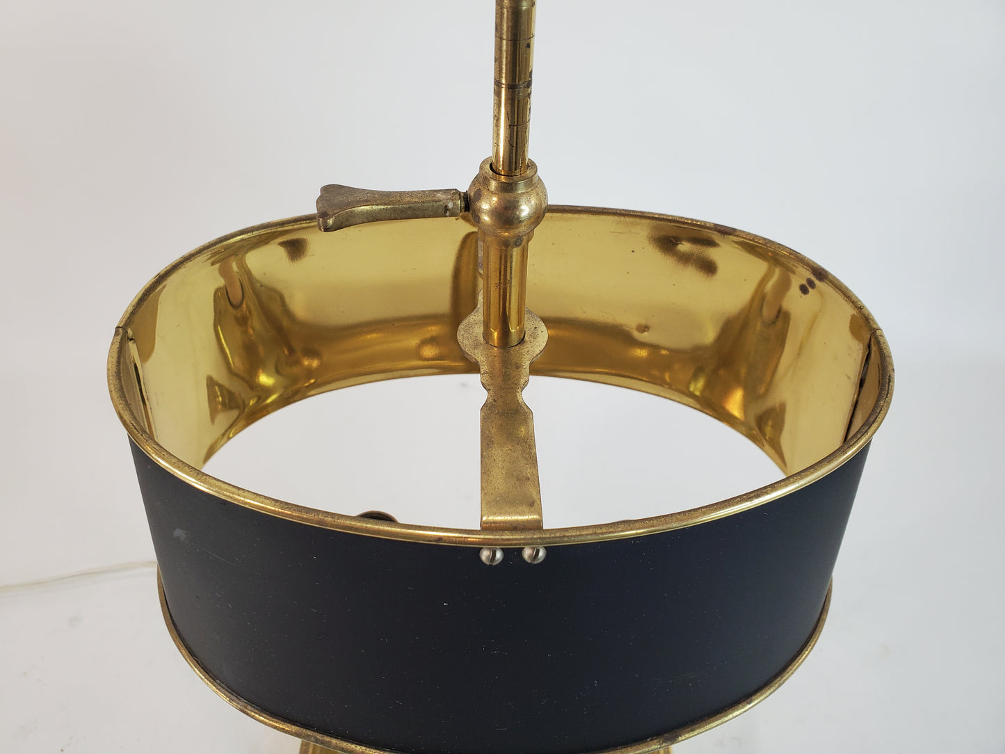 Petite Vintage Two-Arm Bouillotte Table Lamp