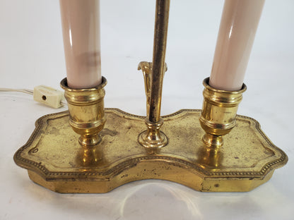 Petite Vintage Two-Arm Bouillotte Table Lamp