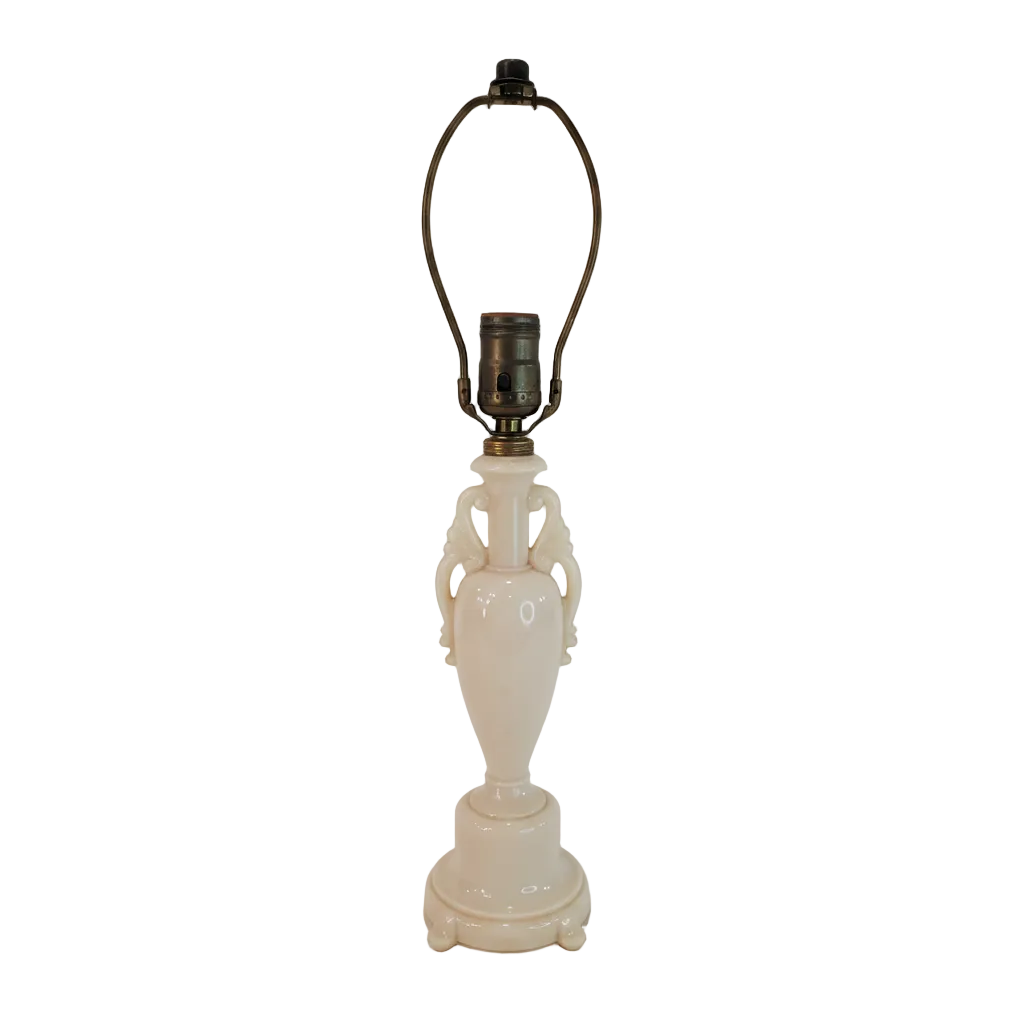 Vintage Aladdin Alacite Glass Lamp - Classical Urn Design