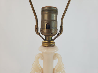 Vintage Aladdin Alacite Glass Lamp - Classical Urn Design