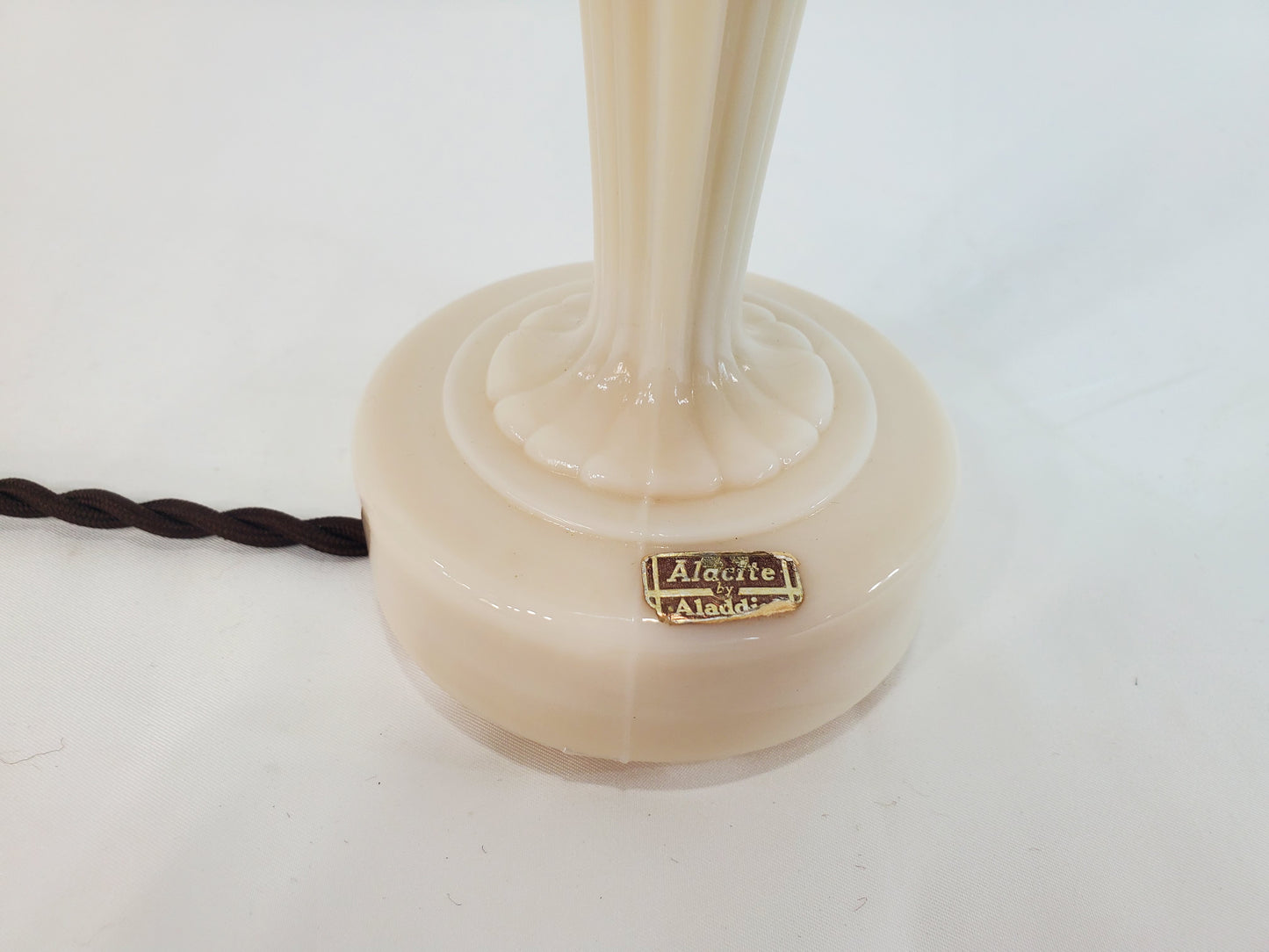 Vintage Aladdin Alacite Opalescent Table Lamp - Petite Urn Form
