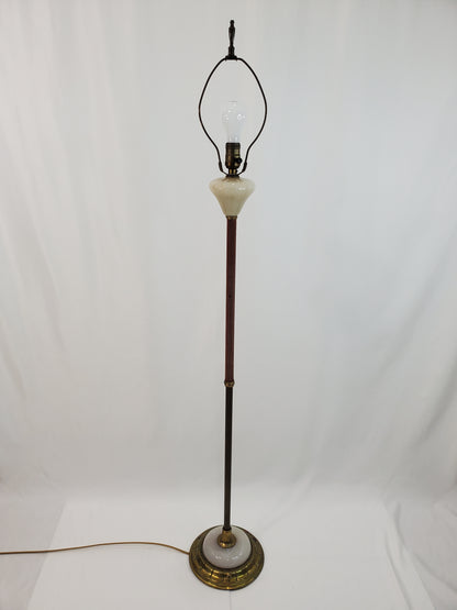 Vintage Aladdin Lounge Floor Lamp with Night-Light Base