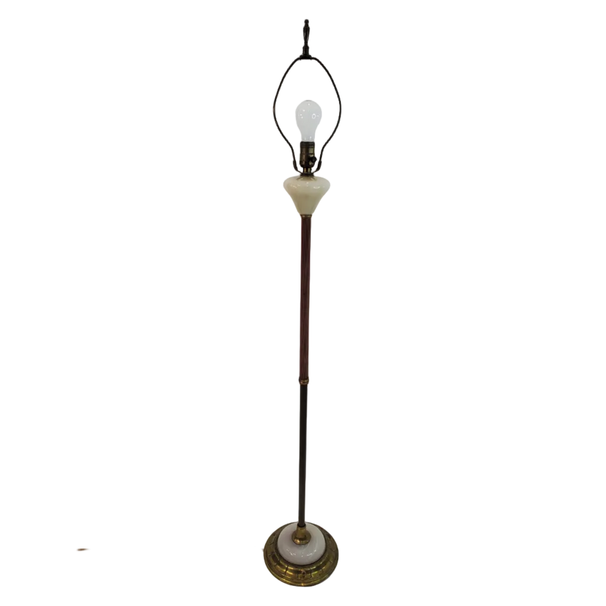 Vintage Aladdin Lounge Floor Lamp with Night-Light Base