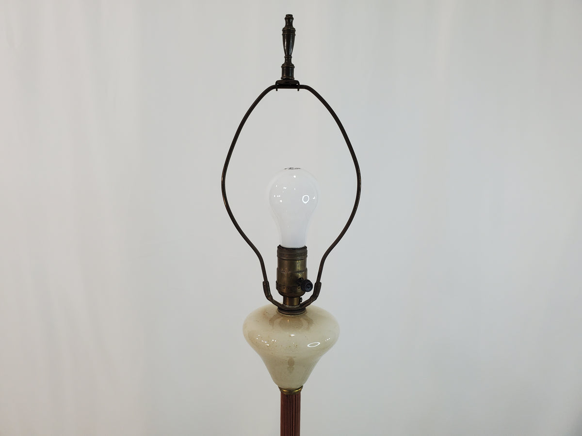 Vintage Aladdin Lounge Floor Lamp with Night-Light Base
