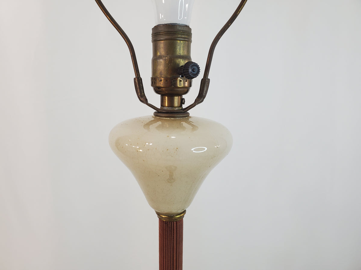 Vintage Aladdin Lounge Floor Lamp with Night-Light Base