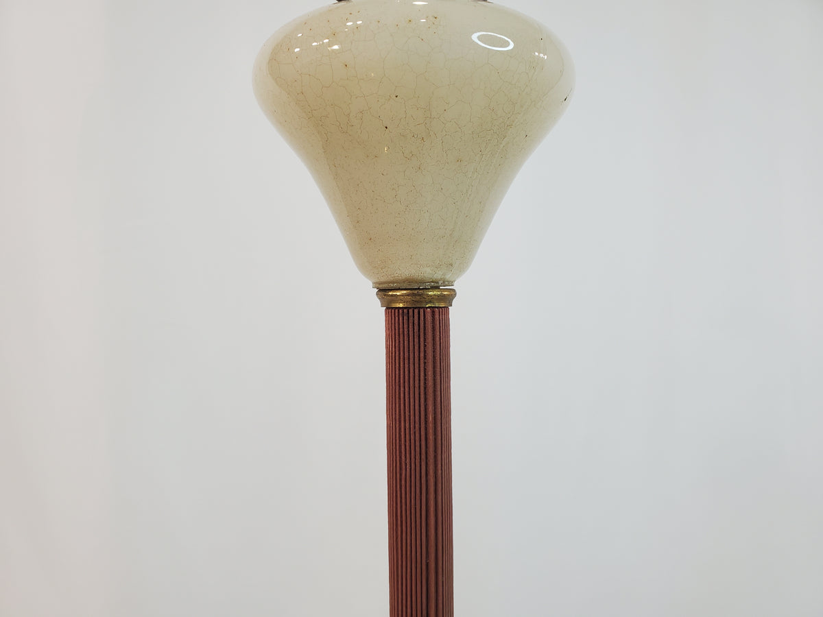 Vintage Aladdin Lounge Floor Lamp with Night-Light Base