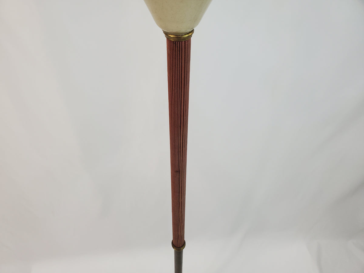 Vintage Aladdin Lounge Floor Lamp with Night-Light Base