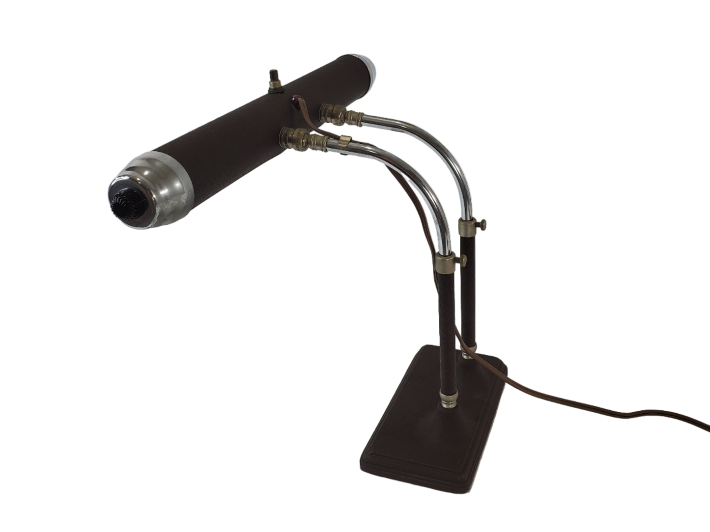 Vintage Art Deco Adjustable Piano Desk Lamp by the Radionic Transformer Co.