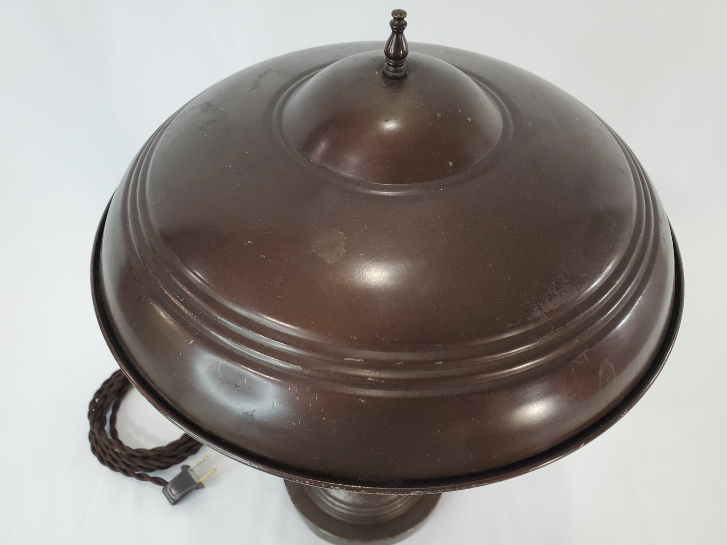 Vintage Art Deco Industrial Flying Saucer Desk Lamp