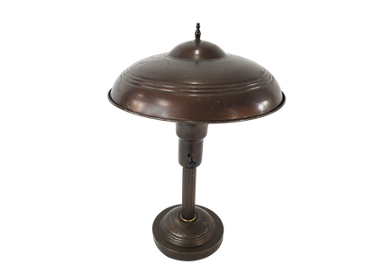 Vintage Art Deco Industrial Flying Saucer Desk Lamp