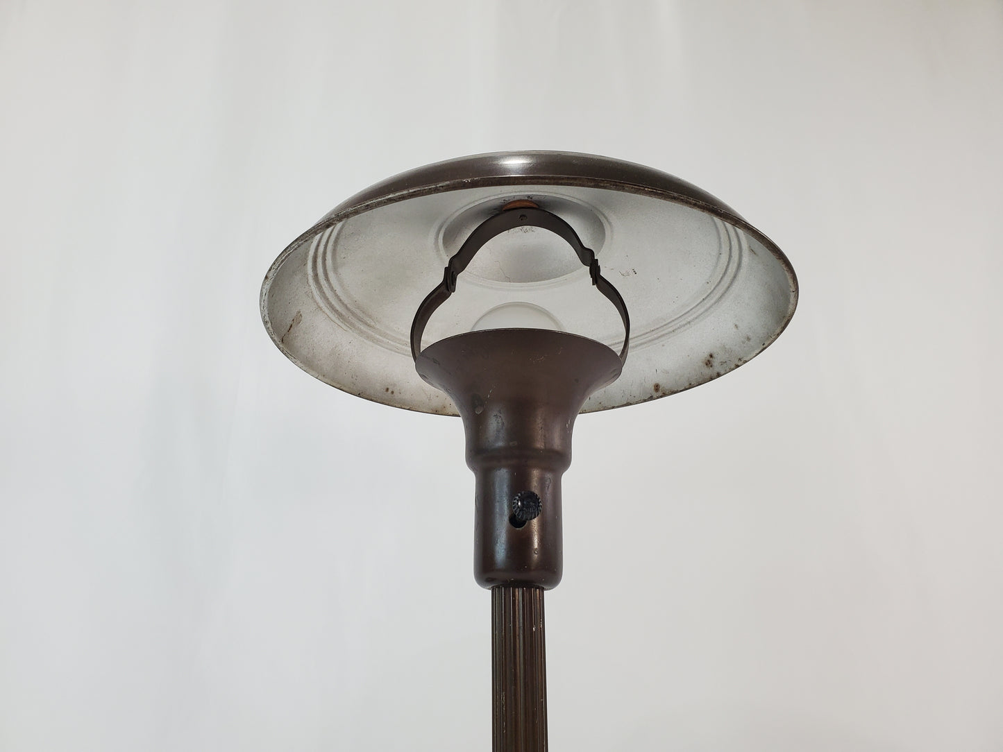 Vintage Art Deco Industrial Flying Saucer Desk Lamp