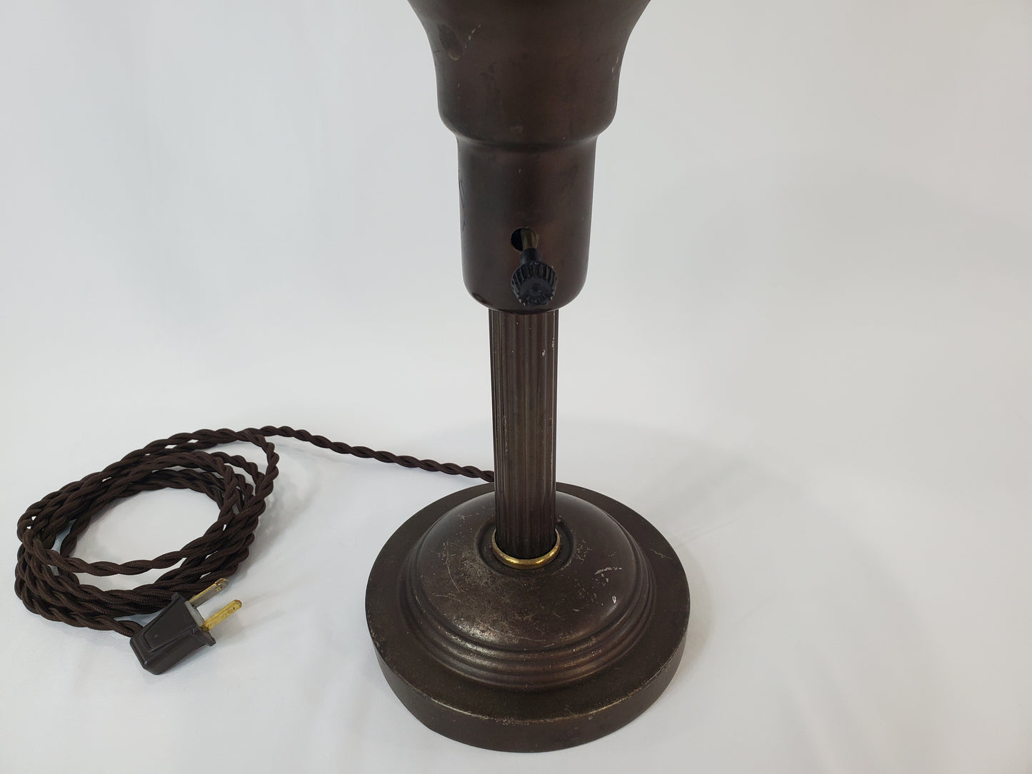 Vintage Art Deco Industrial Flying Saucer Desk Lamp