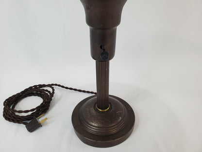 Vintage Art Deco Industrial Flying Saucer Desk Lamp