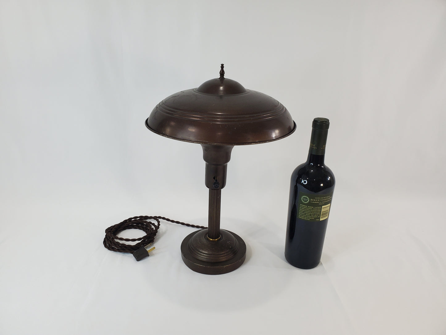 Vintage Art Deco Industrial Flying Saucer Desk Lamp