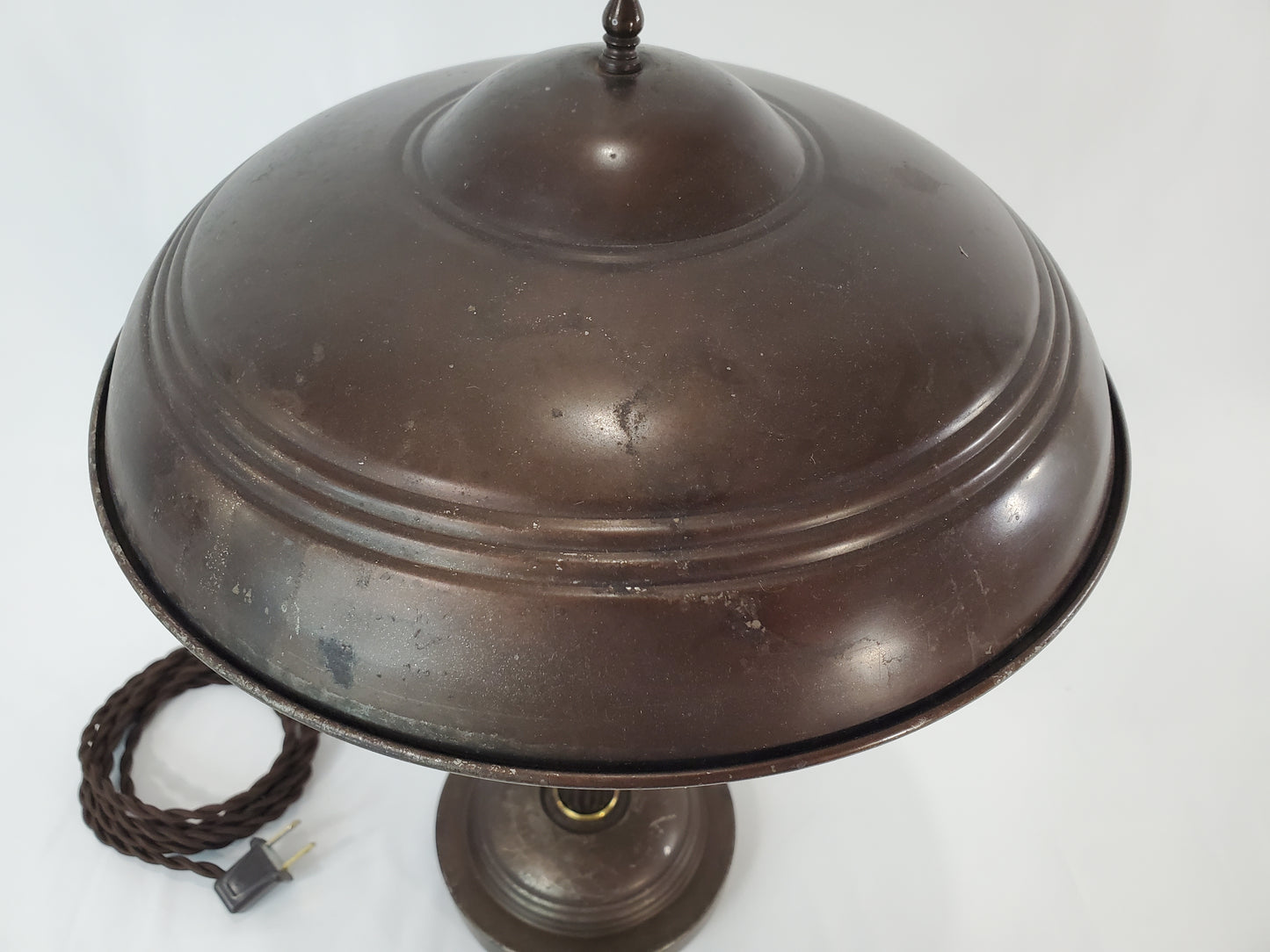 Vintage Art Deco Industrial Flying Saucer Desk Lamp