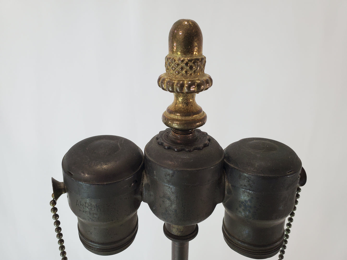 Vintage Blanc de Chine Porcelain Urn Lamp 1940s