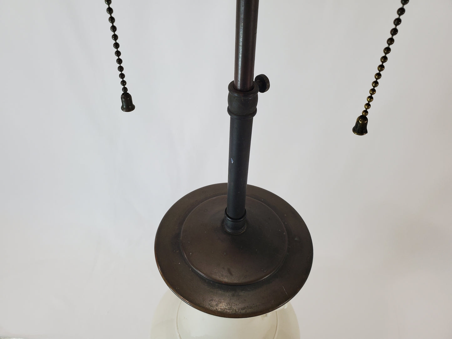 Vintage Blanc de Chine Porcelain Urn Lamp 1940s