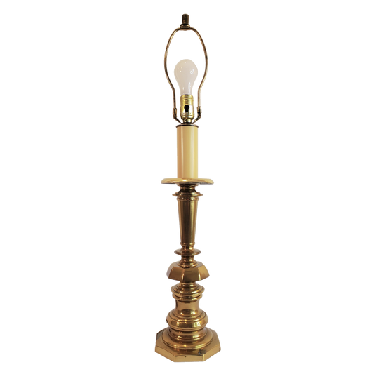 Vintage Brass Candlestick Style Table Lamp