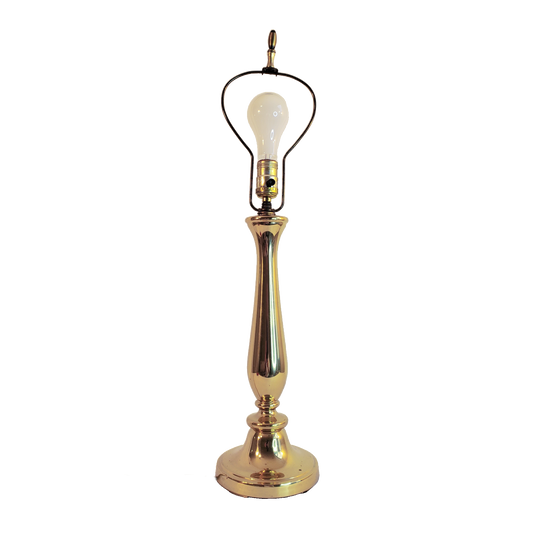 Vintage Brass Candlestick Table Lamp