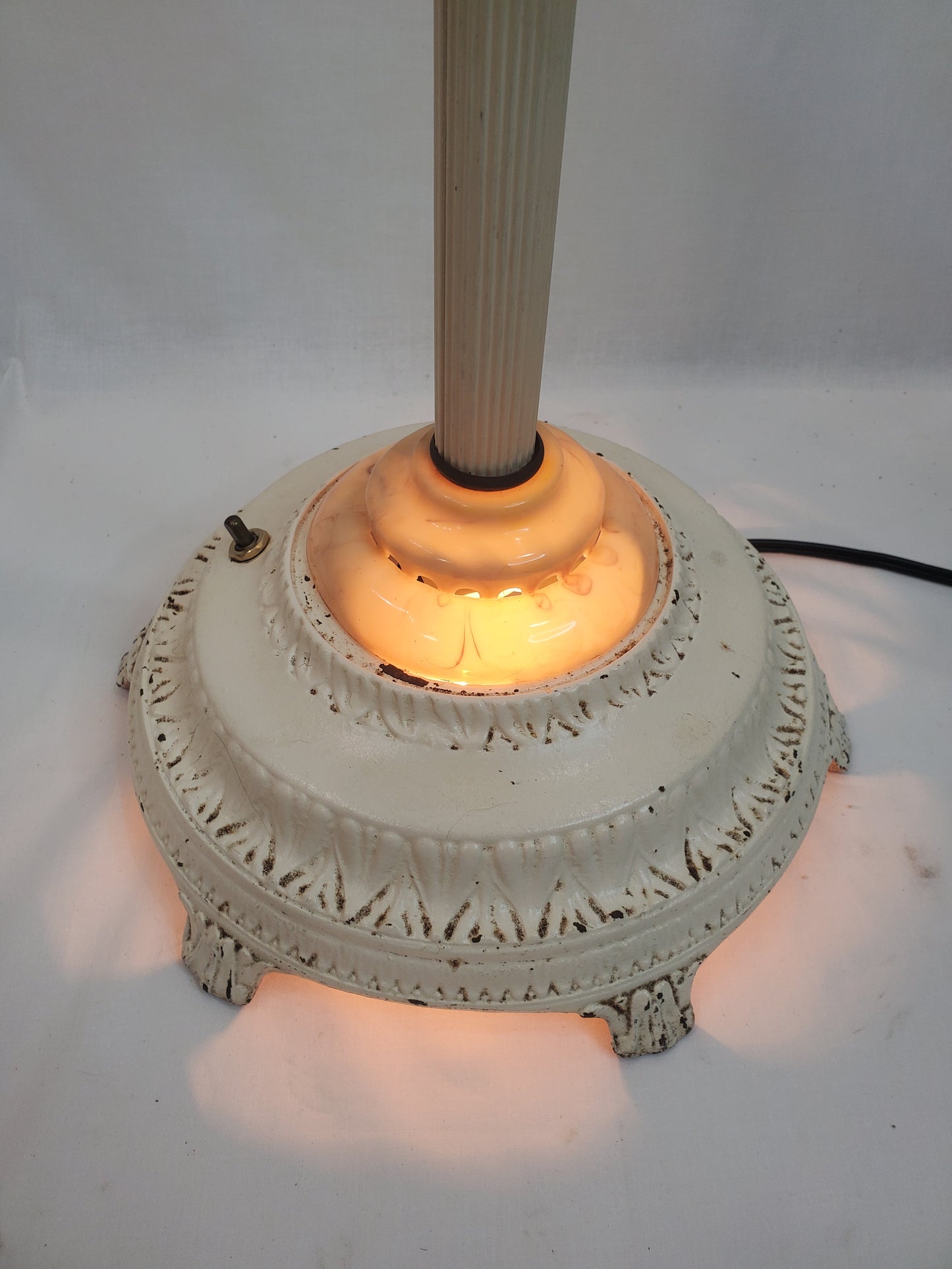 Vintage Candelabra Floor Lamp With Night Light Base