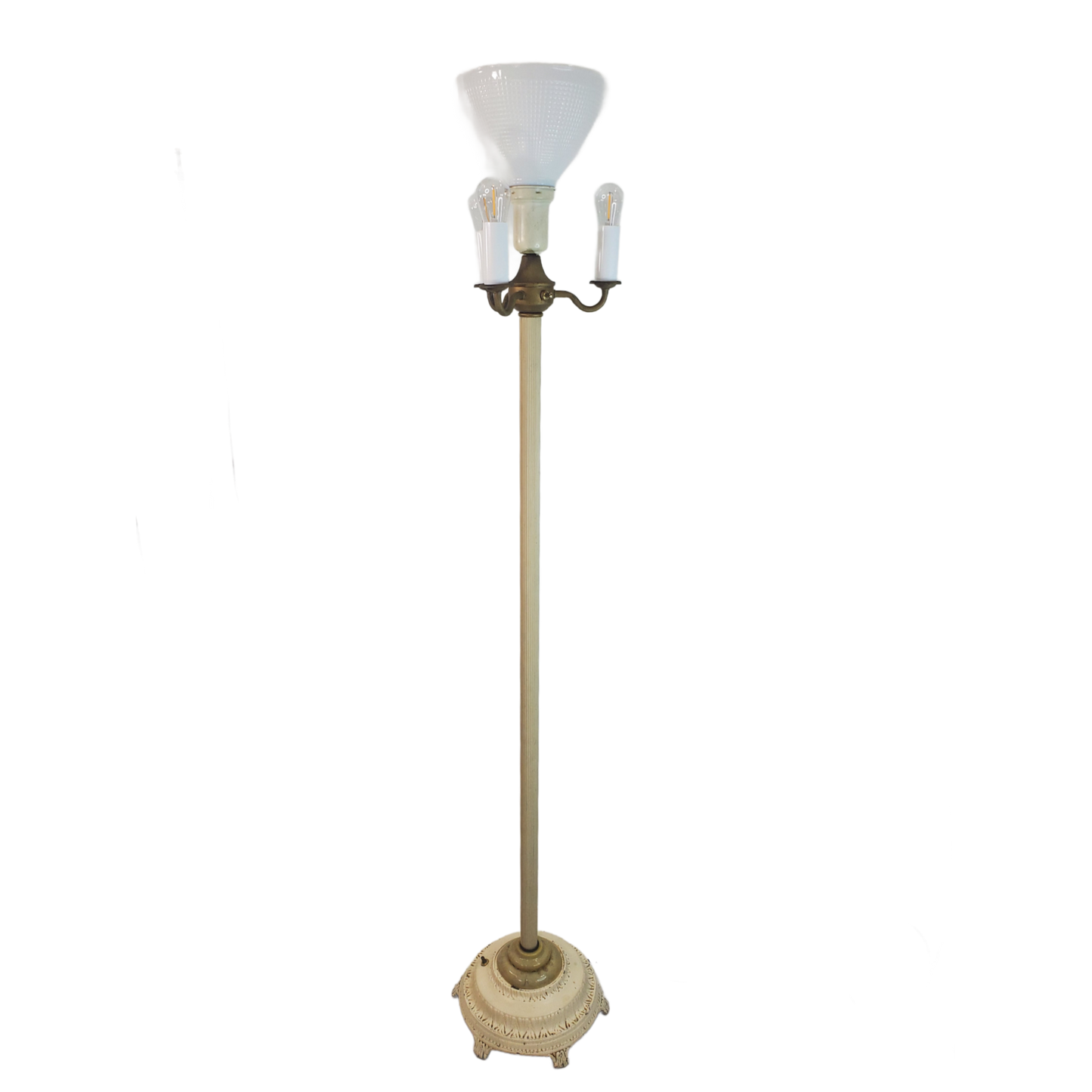 Vintage Candelabra Floor Lamp With Night Light Base