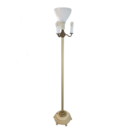 Vintage Candelabra Floor Lamp With Night Light Base