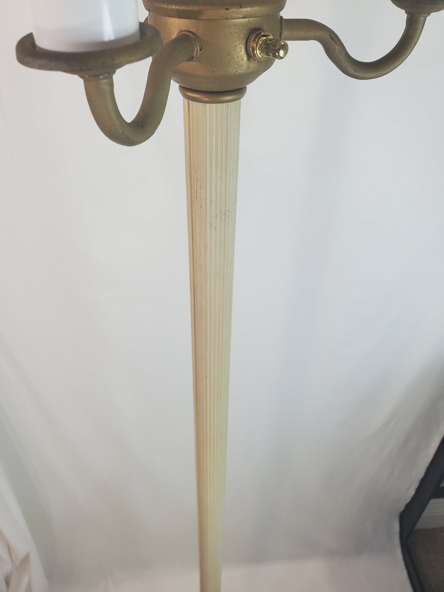 Vintage Candelabra Floor Lamp With Night Light Base