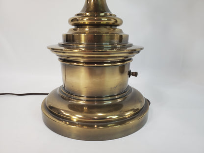 Vintage Pair Brass Stiffel Table Lamps - Hollywood Regency Fluted Urn