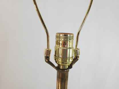 Vintage Pair Brass Stiffel Table Lamps - Hollywood Regency Fluted Urn