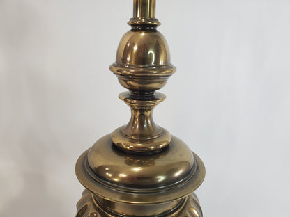 Vintage Pair Brass Stiffel Table Lamps - Hollywood Regency Fluted Urn