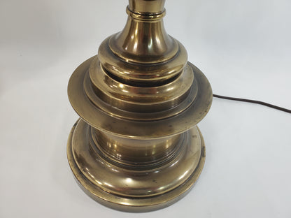 Vintage Pair Brass Stiffel Table Lamps - Hollywood Regency Fluted Urn