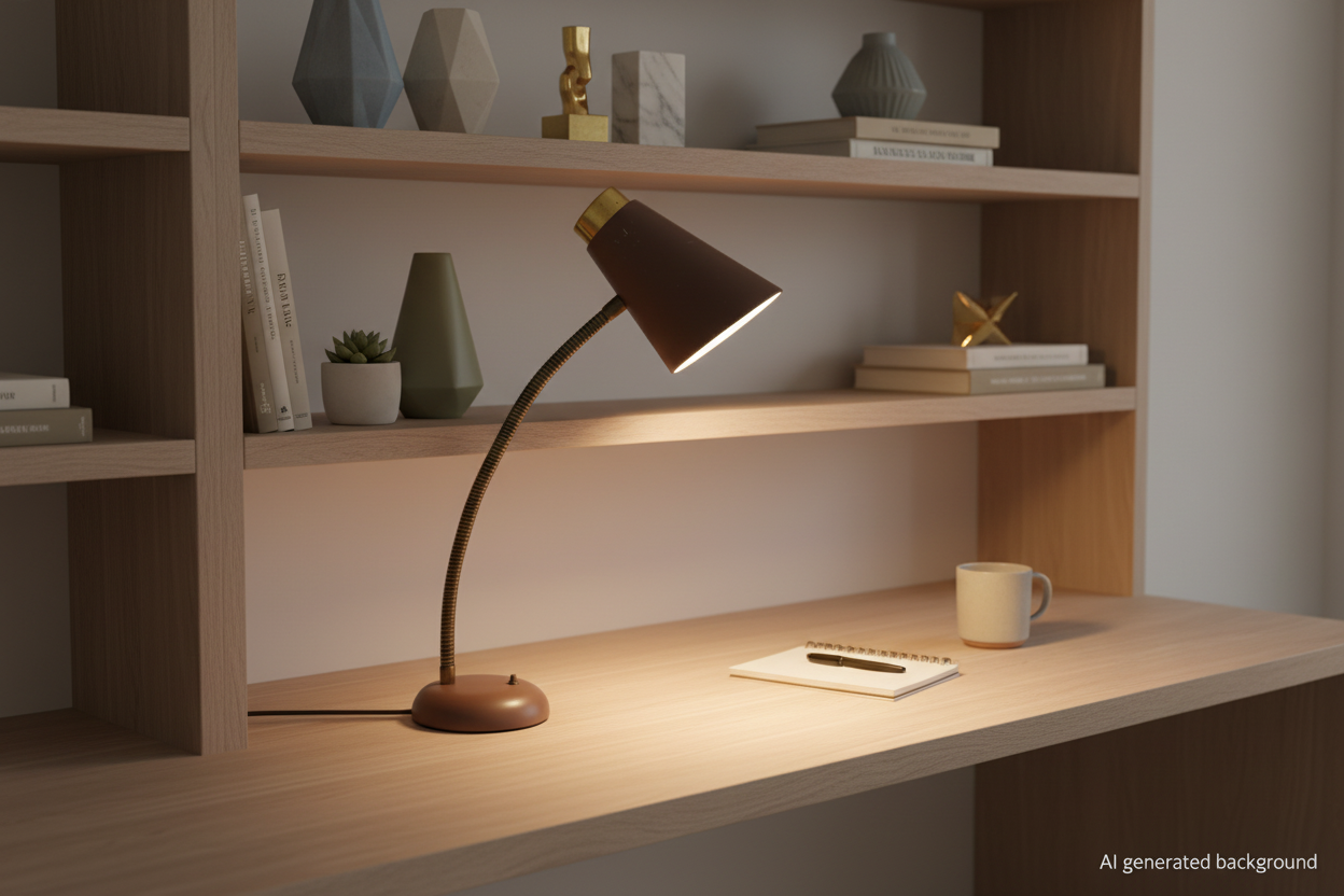 Vintage Prescolite Gooseneck Desk Lamp